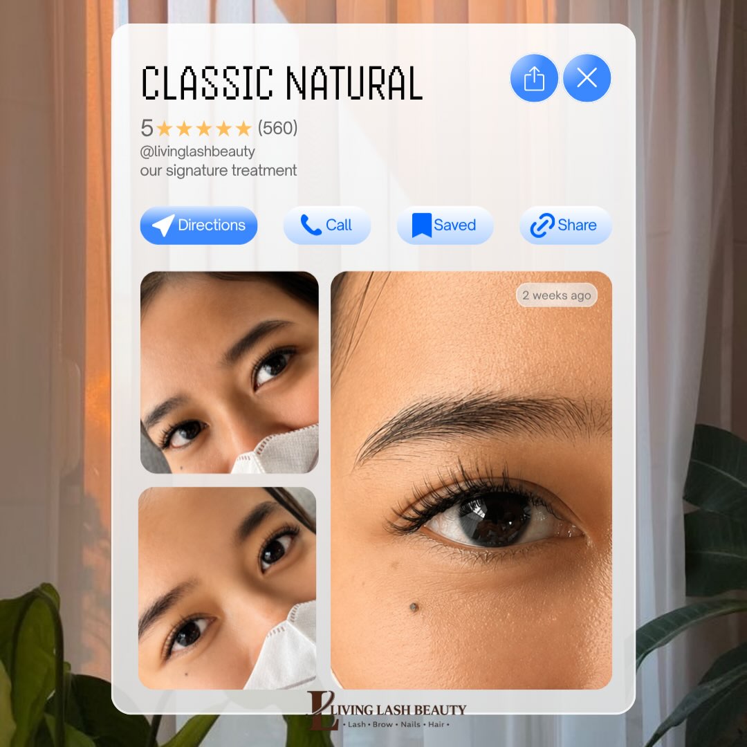 Classic natural lash treatment Living Lash Beauty